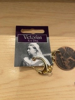 Victorian penny key ring