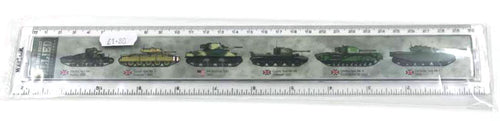 Ruler - WWII Tanks (plastic)